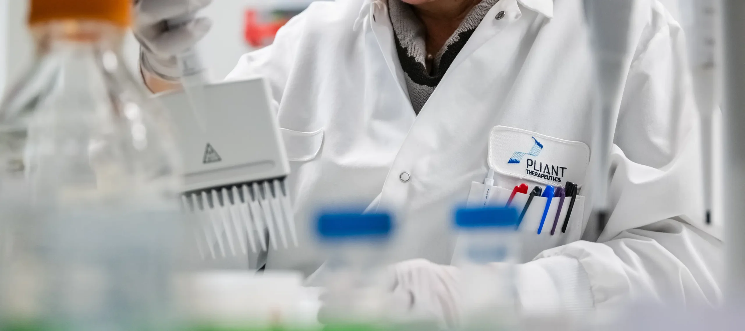 A person working in a lab